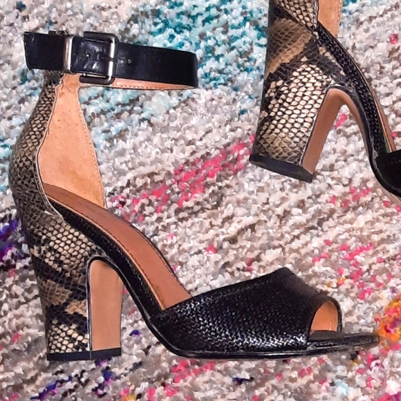 Nicole Snakeskin Heels - Picture 2 of 13